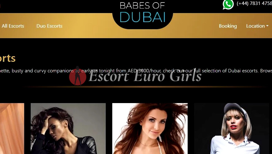 Banner of the best Escort Agency Babes of Dubaiin /UAE