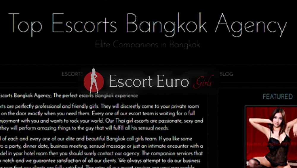 Banner der besten Begleitagentur Bkk Escort ModelsIn /Thailand