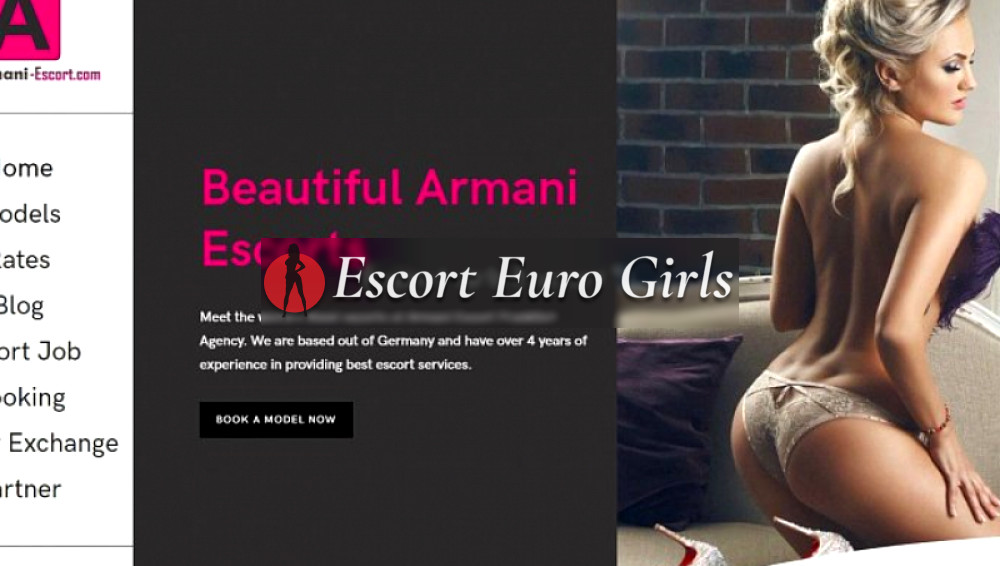 Banner der besten Begleitagentur Armani EscortIn /Deutschland