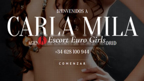 Banner der besten Begleitagentur Carla Mila Escorts MadridInMadrid /Spanien